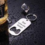 Porte-clés Décapsuleur Personnalisé avec Texte Cadeau de Fête des Pères pour Papa Grand-père