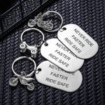 Gegraveerde Motorfiets Sleutelhanger