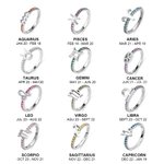 Personalized Birthstone Taurus Zodiac Ring