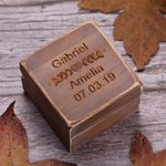 Bracelet de promesse en bois pour homme avec gravure et arbre naturel