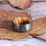 Bracelet de promesse en bois pour homme avec gravure et arbre naturel
