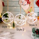 Chaussette de Noël Personnalisée Patte d'Oie Chat Poisson Os