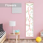 Personalisierte Leinwand Kinder Wachstum Höhe Diagramm mit Namen Multi-Stil Schlafzimmer Dekor Weihnachten Geburtstag Geschenk für Baby Kinder