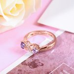 Anello Infinity Promise con nome inciso e pietra di nascita