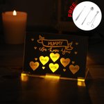 Personalised 1-6 Names Candle Holder with Candle Snuffer