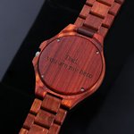 Houten horloge met fotoprint voor hem | Callie