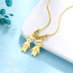 Collana con charms a forma di bambino e nome - Callie
