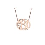 Collana con monogramma iniziale personalizzato