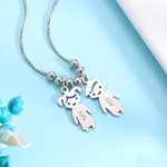 Collana con charms a forma di bambino e nome - Callie