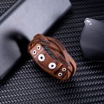 1 - 5 Namn Vävda läderarmband för mor