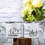 Tazza da campeggio e da montagna in acciaio inox