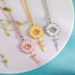 Sunshine Belief Chrysanthemum Name Necklace