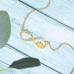 Mountain Infinity Name Necklace for Outdoor Lover