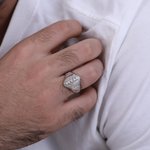 Anello da calcio con numero e nome personalizzati e pietra di nascita| Callie