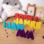 Puzzelbordje met kindernaam 3D Geprint