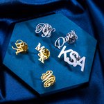 Personalisierte Monogramm Initial Revers Brosche Pin Geburtstag Hochzeit Jahrestag Geschenk für Männer