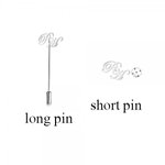 Personalisierte Monogramm Initial Revers Brosche Pin Geburtstag Hochzeit Jahrestag Geschenk für Männer