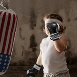 Personalized Leather Kid Youth Boxing Gloves with Embroidered Name for Kickboxing Muay Thai MMA Birthday Sport Gift for Boy Girl