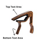 Capo per chitarra inciso