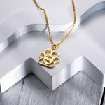 Pet Paw Name Necklace