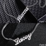 Men's Name Necklace Cuban Chain Stainless Steel | Callie