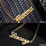 Men's Name Necklace Cuban Chain Stainless Steel | Callie