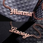 Men's Name Necklace Cuban Chain Stainless Steel | Callie