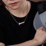 Men's Name Necklace Cuban Chain Stainless Steel | Callie