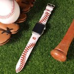 Bracelet Apple Watch en Cuir de Baseball/Football avec Gravure