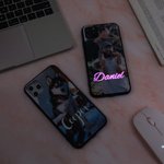 Coque lumineuse avec photo et nom pour iPhone 2 pièces | Callie