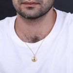 Collier Personnalisé Pierre de Naissance et Chiffre Pendentif en Argent en Basketball Cadeau d'Anniversaire pour Amoureux de Basketball | Callie