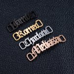 Nome personalizzato Shoelace Charm Tag Accessori Pair