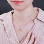 Geboortesteen Appel Naam Ketting