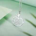 Geboortesteen Appel Naam Ketting