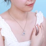 Collana con nome di nota musicale con pietra di nascita