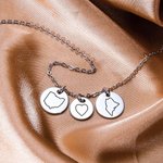 Long Distance Best Friend Relationship State Necklace | Callie