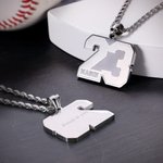 Number Pendant Necklace with Name