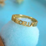 Personalized Engraved Stackable Name Rings Sterling Silver Woman Jewelry Birthday Anniversary Gift for Women