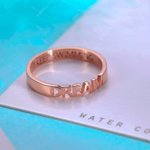 Personalized Engraved Stackable Name Rings Sterling Silver Woman Jewelry Birthday Anniversary Gift for Women