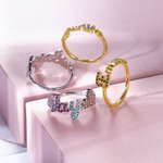 Bague personnalisée en pierres précieuses