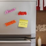 Texte imprimé en 3D Aimant de réfrigérateur Lot de 3