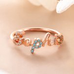 Colorful Gemstone Name Jewelry Series - Ring/Bracelet/Necklace