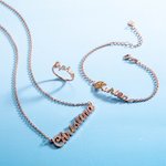 Colorful Gemstone Name Jewelry Series - Ring/Bracelet/Necklace