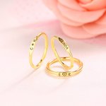 Stackable Rings with Customized Names or Initials In Silver
