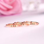 Stackable Rings with Customized Names or Initials In Silver