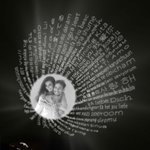 Personalized Center of Me Photo Projection Necklace with I Love You in 100 Languages
