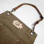 Tablier d'Atelier en Toile Personnalisé avec Texte et Logo Tablier avec Poches et Lanière en Cuir Cadeau d'Anniversaire pour Homme