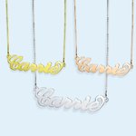 Personligt namnhalsband i sterlingsilver