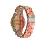 Colorful Bamboo Photo Watch Back Engraving