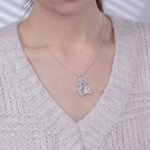 Collier ou Porte-clés Personnalisé avec Pendentif Photo de l'Animal de Compagnie Gravée Cadeau Anniversaire pour Amoureux d'Animal
